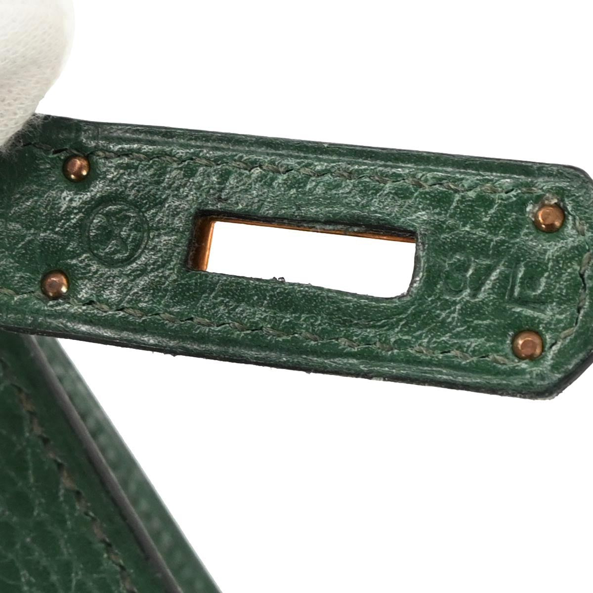 Hermes Vert Fonce Ardennes Kelly Sport MM Shoulder Bag