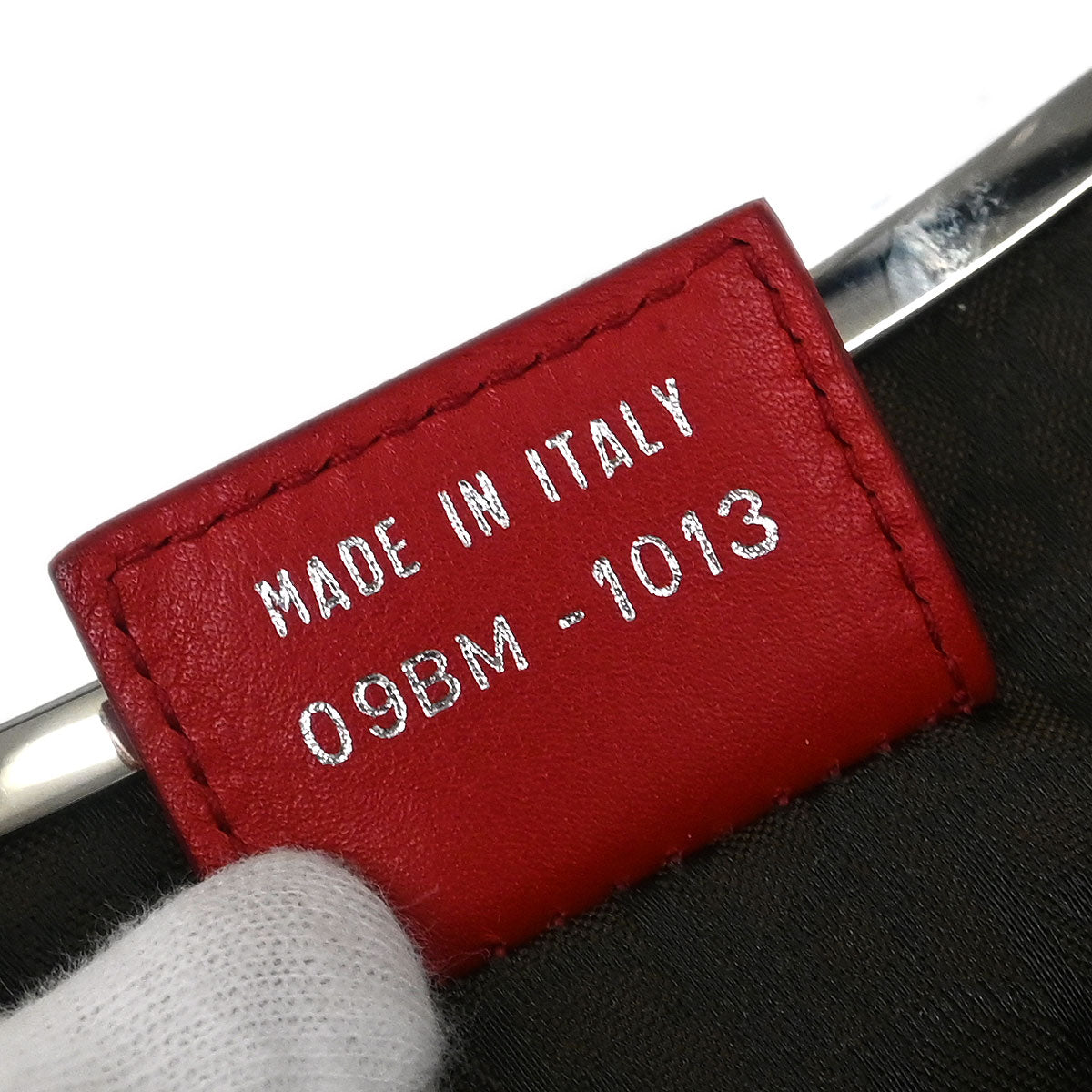 Christian Dior Beige Red Suede Saddle Handbag