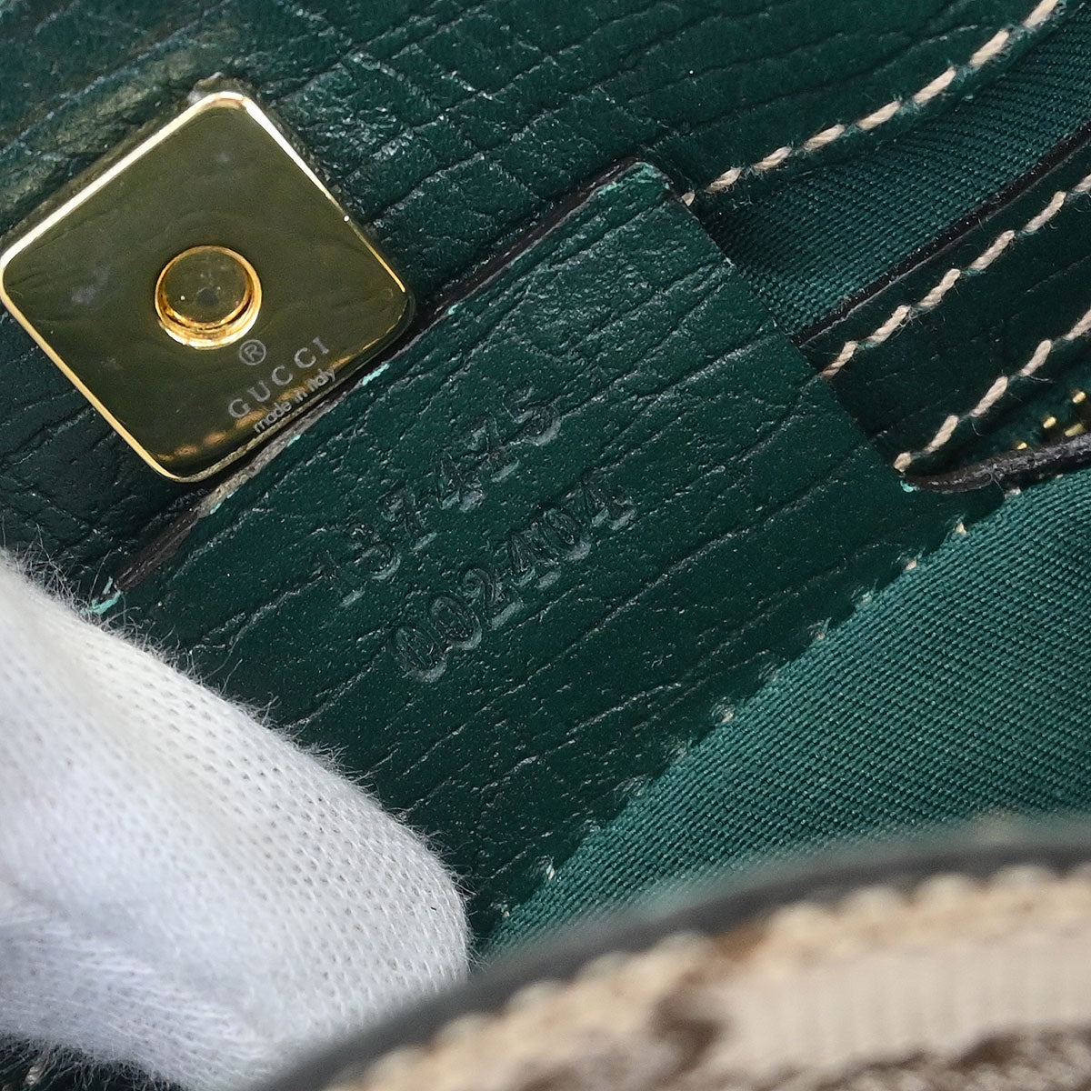 Gucci Brown Green Horsebit GG Tote Bag