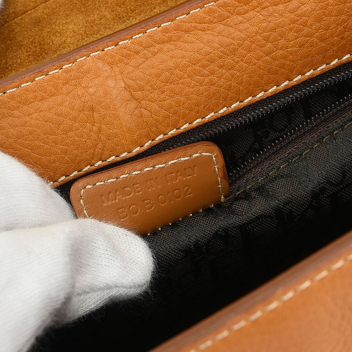 Christian Dior Brown Saddle Shoulder Bag