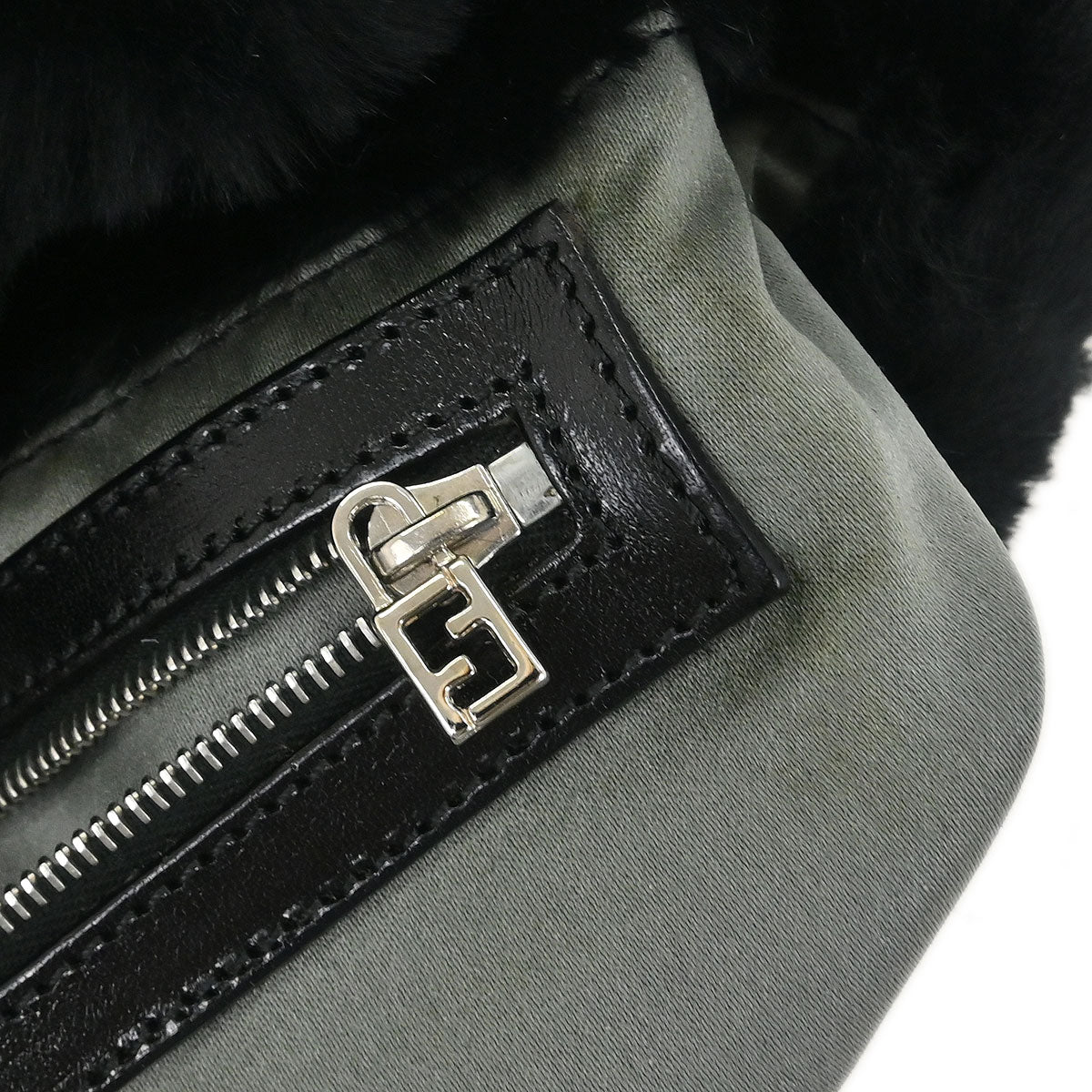 Fendi * Black Fur Baguette Handbag