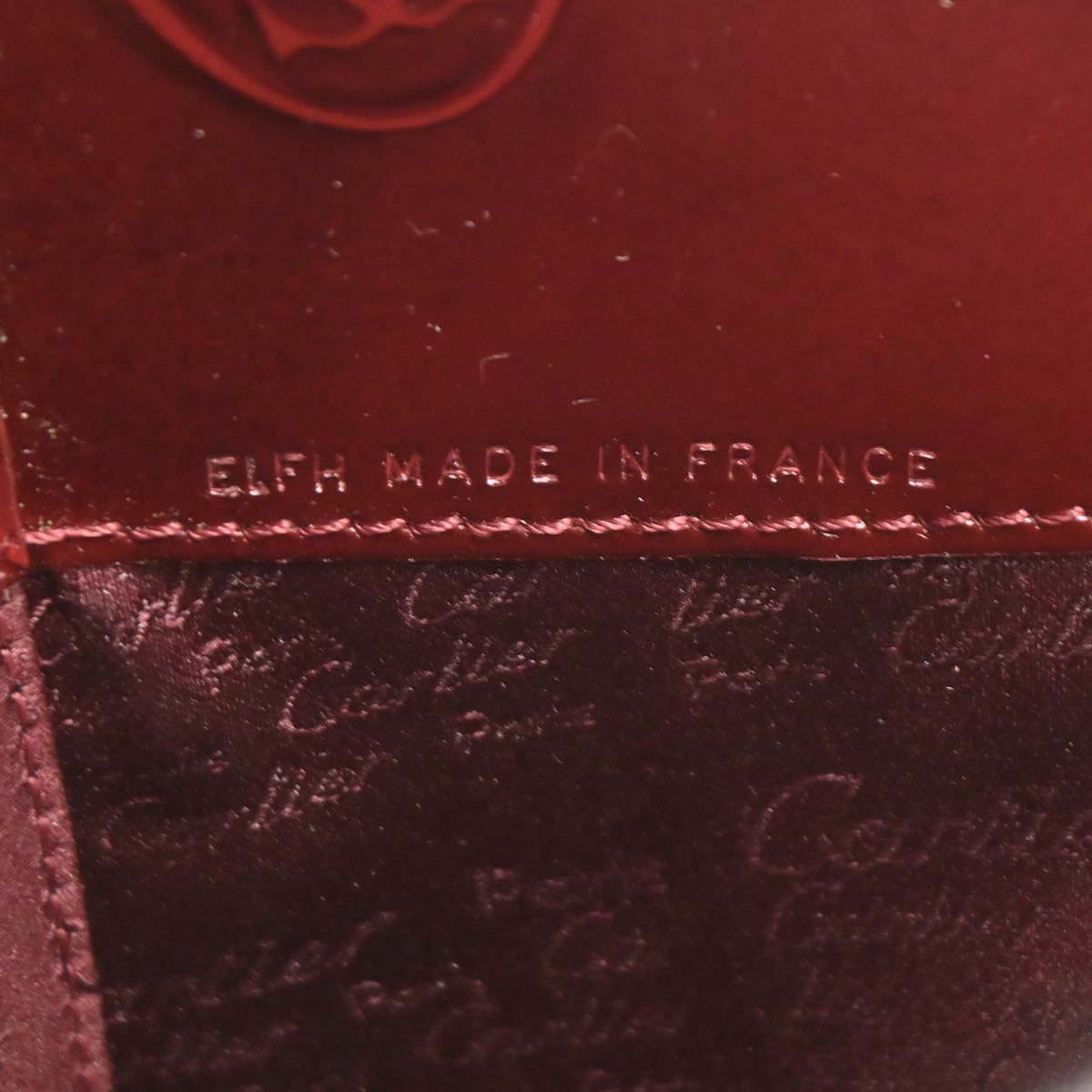 Cartier Bordeaux Patent Leather Happy Birthday Handbag