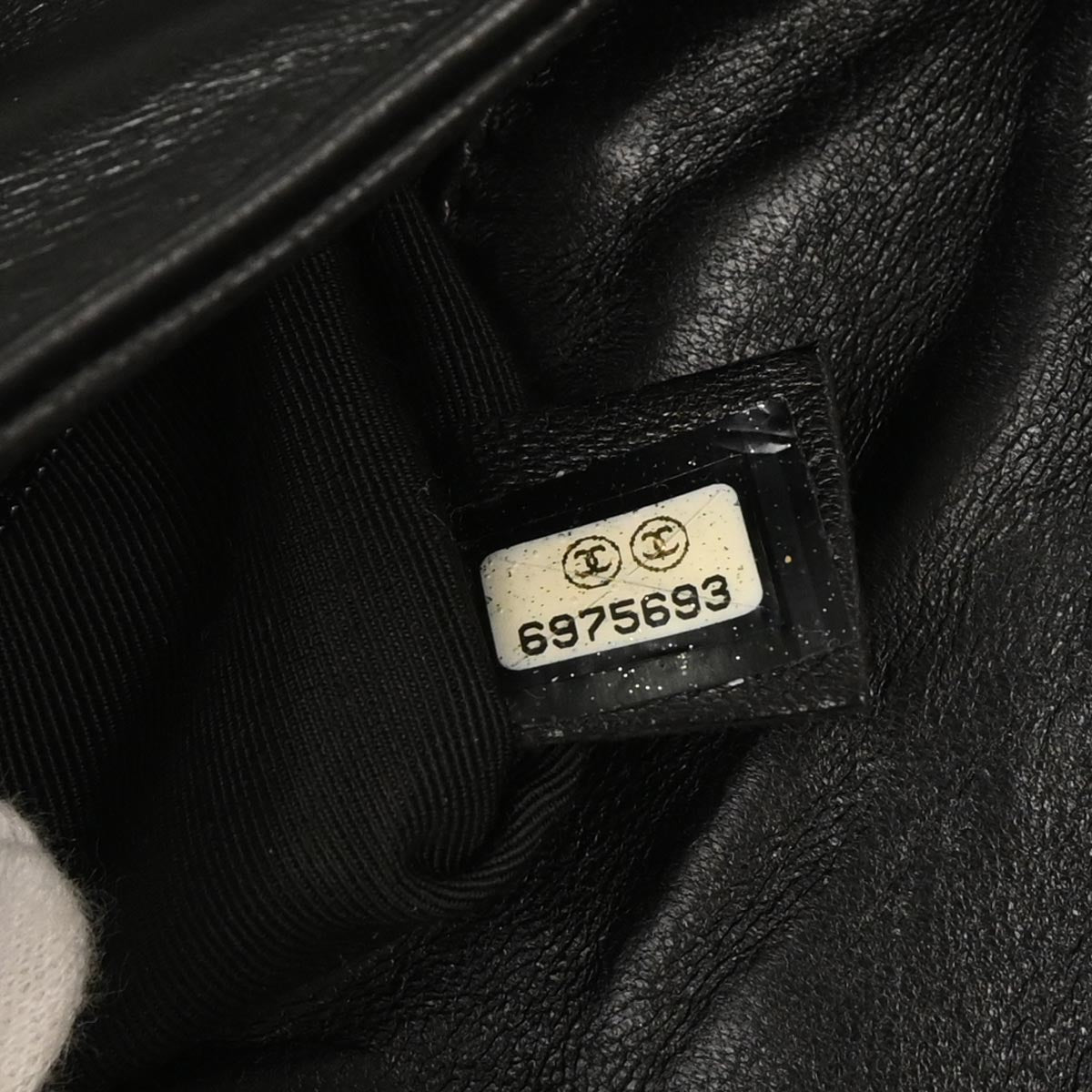 Chanel 2000-2001 Black Lambskin Choco Bar Shoulder Bag