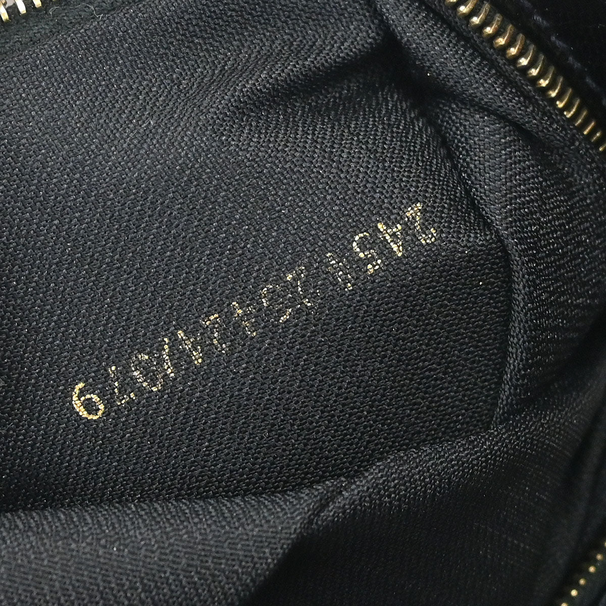 Fendi * Black Lizard Sequins Baguette Handbag