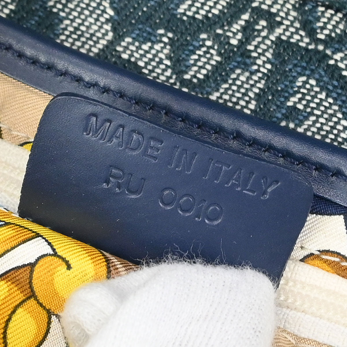 Christian Dior Navy Trotter Saddle Handbag