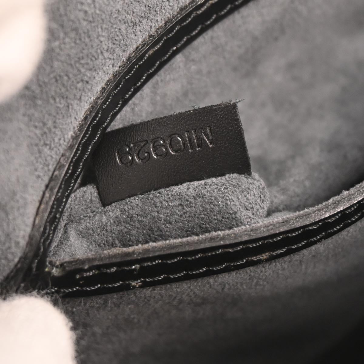 Louis Vuitton Black Epi Alma Handbag M52142