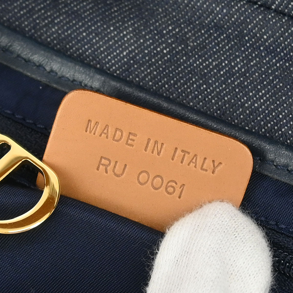 Christian Dior Navy Denim Saddle Handbag