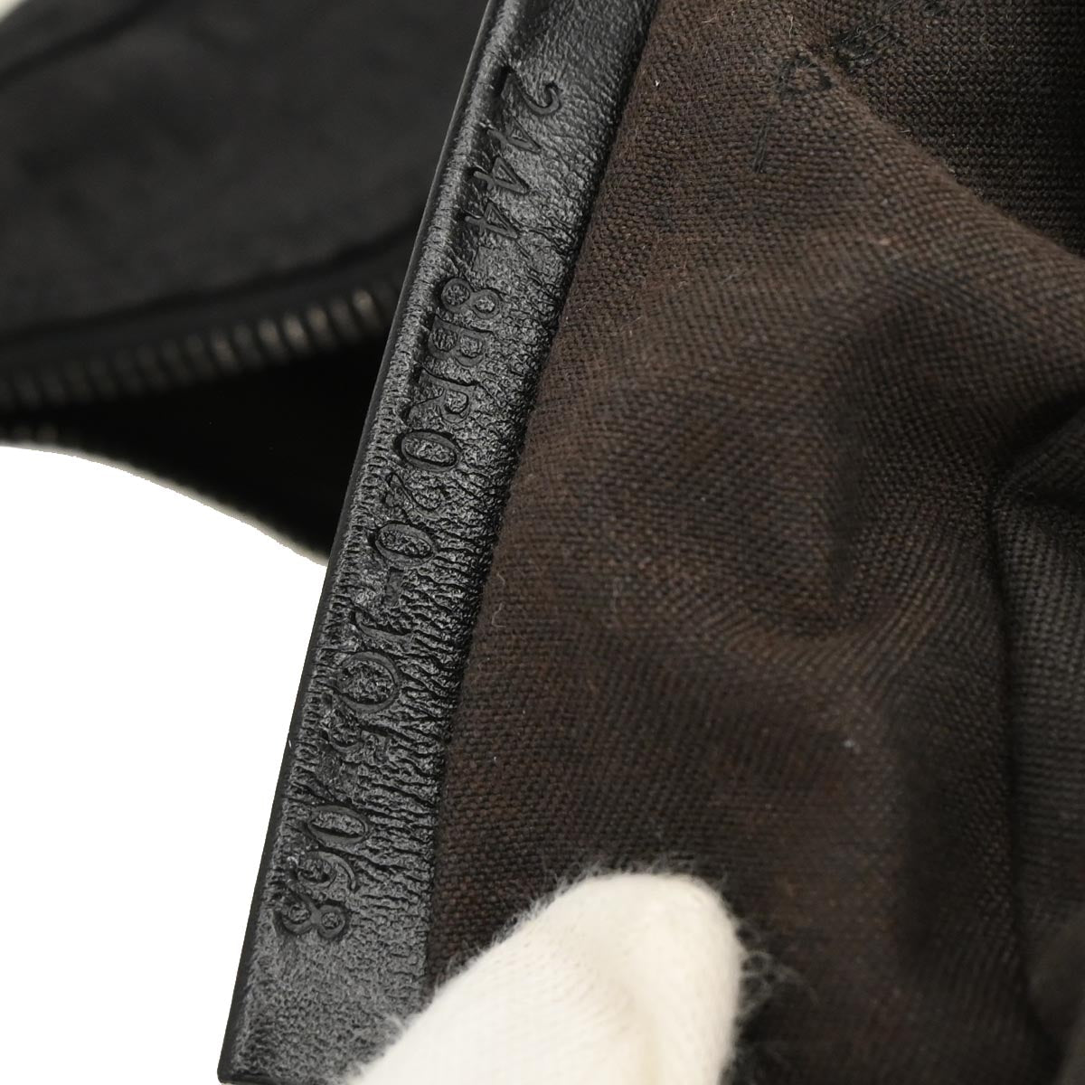 Fendi Black Canvas Zucchino Half Moon Handbag