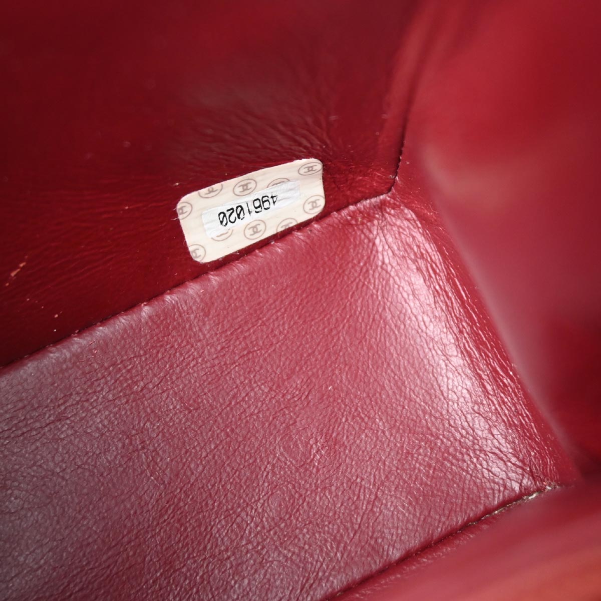 Chanel 1996-1997 Red Lambskin Mini Classic Square Flap Bag