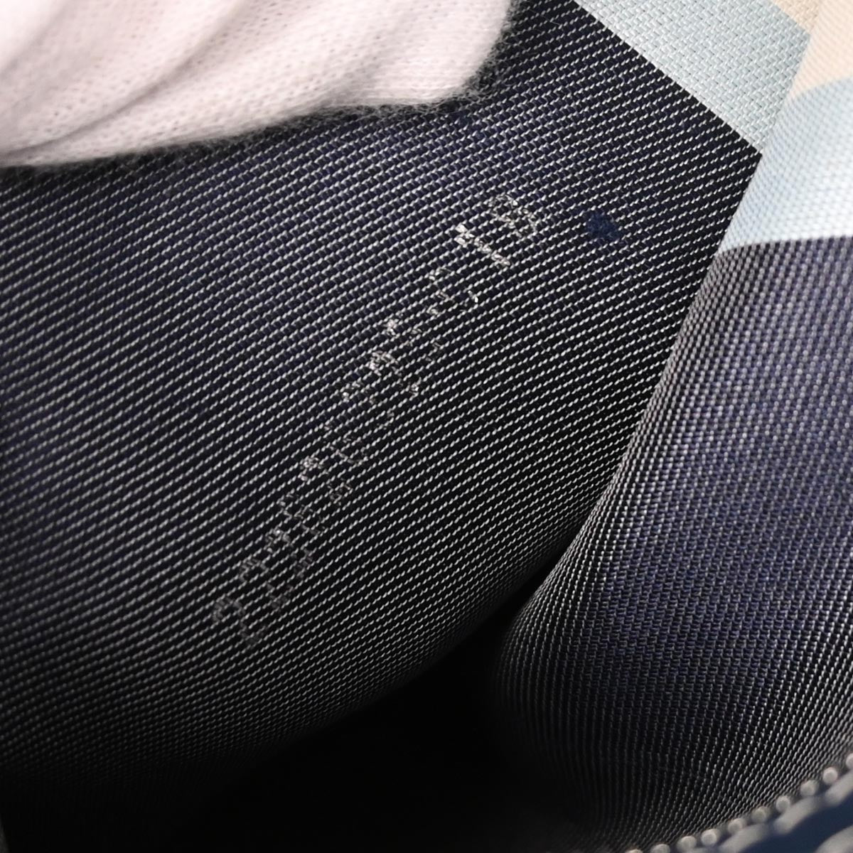 Fendi Navy Canvas Mamma Baguette Handbag