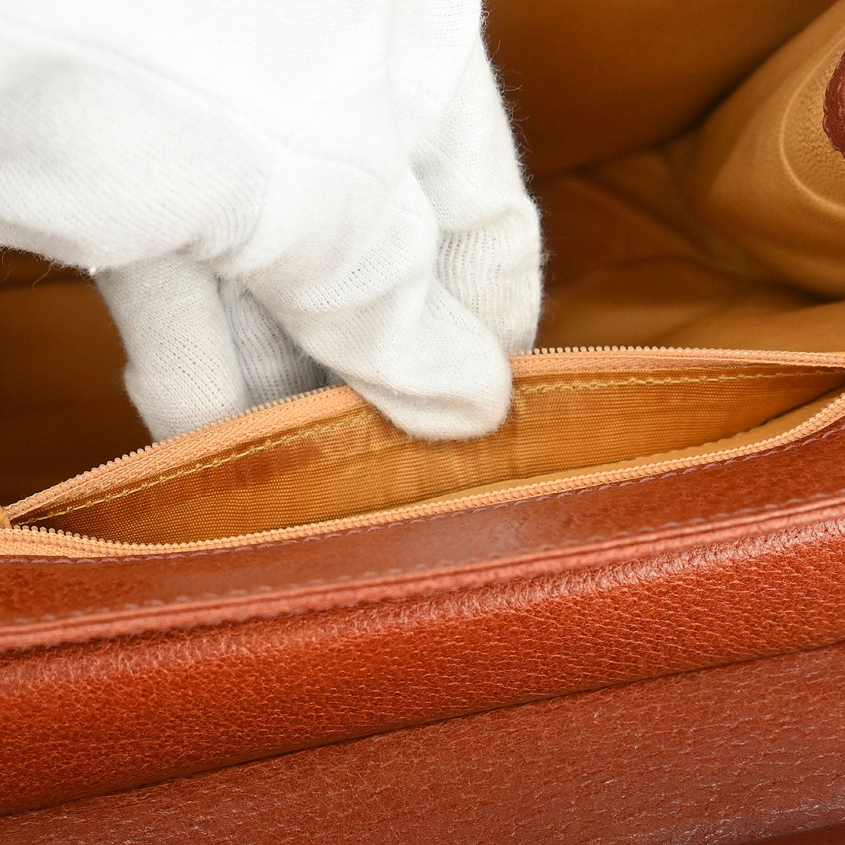 Gucci Brown Pigskin Lady Lock Bamboo Handbag