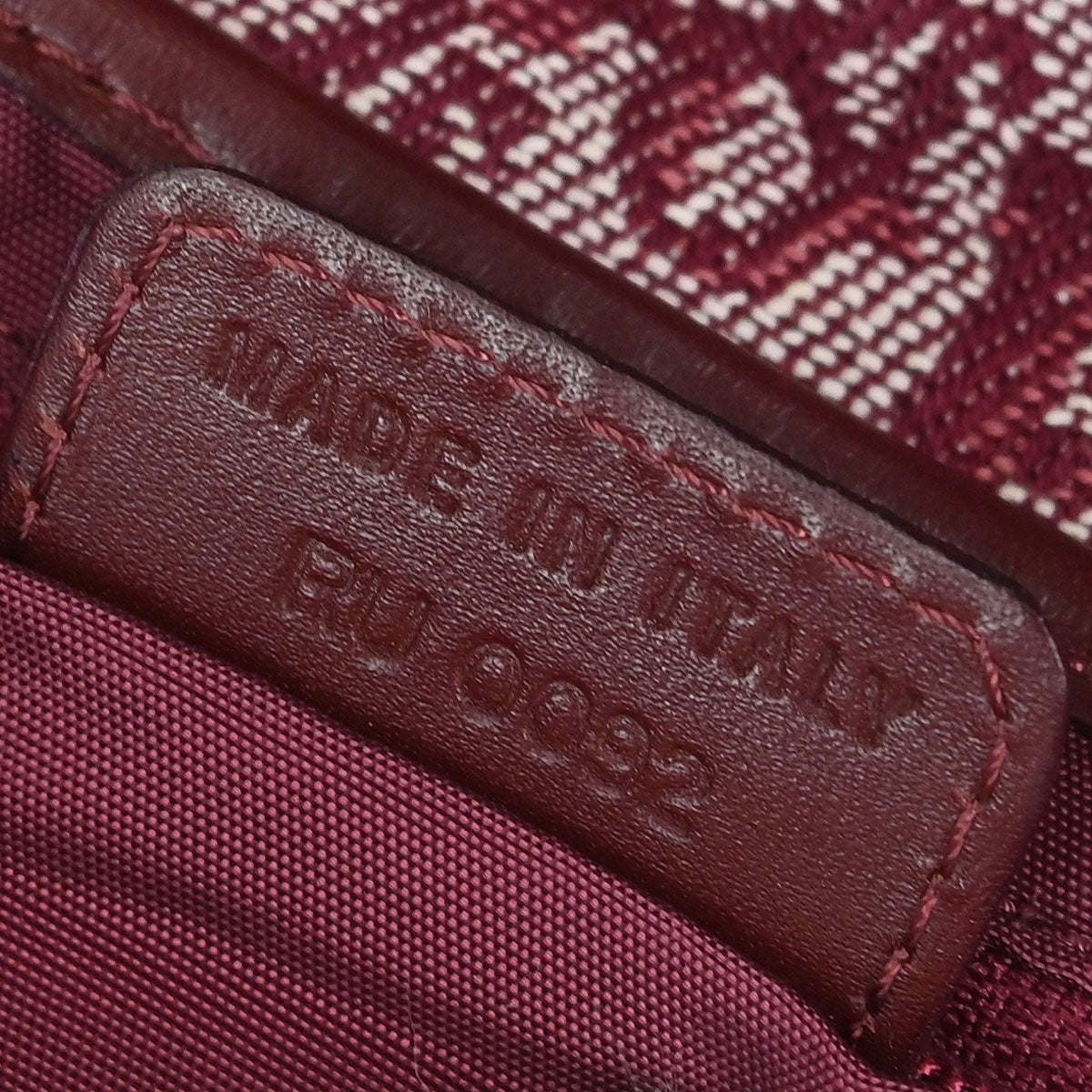 Christian Dior Bordeaux Trotter Saddle Handbag