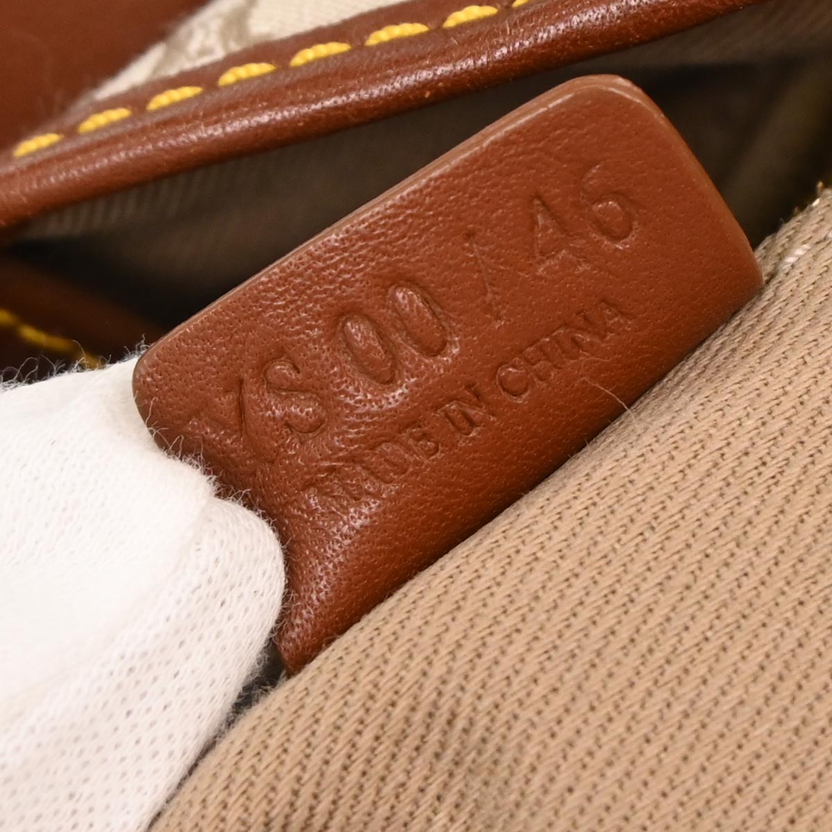 Celine * Off-white Canvas Macadam Handbag