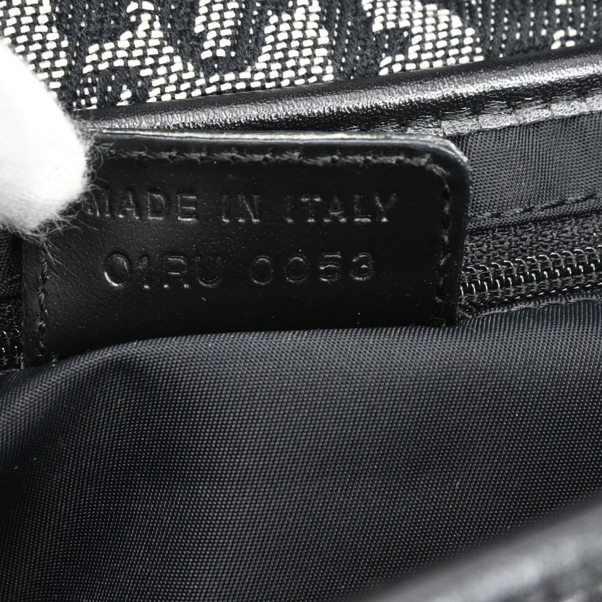 Christian Dior Black Trotter Saddle Handbag