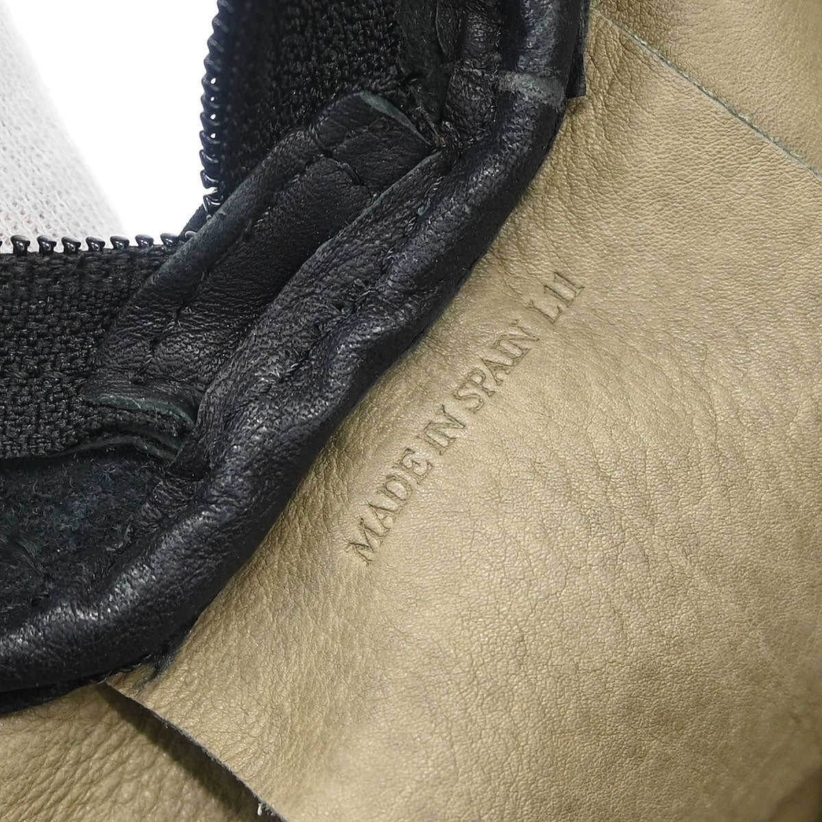 Loewe Gray Black Suede Lambskin Handbag