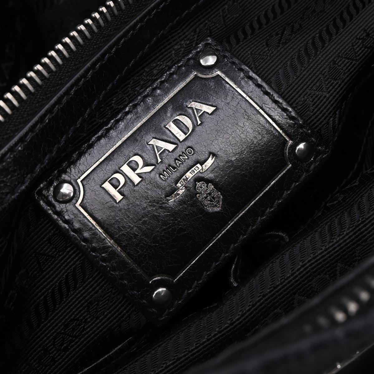 Prada Black Nylon 2way Shoulder Handbag