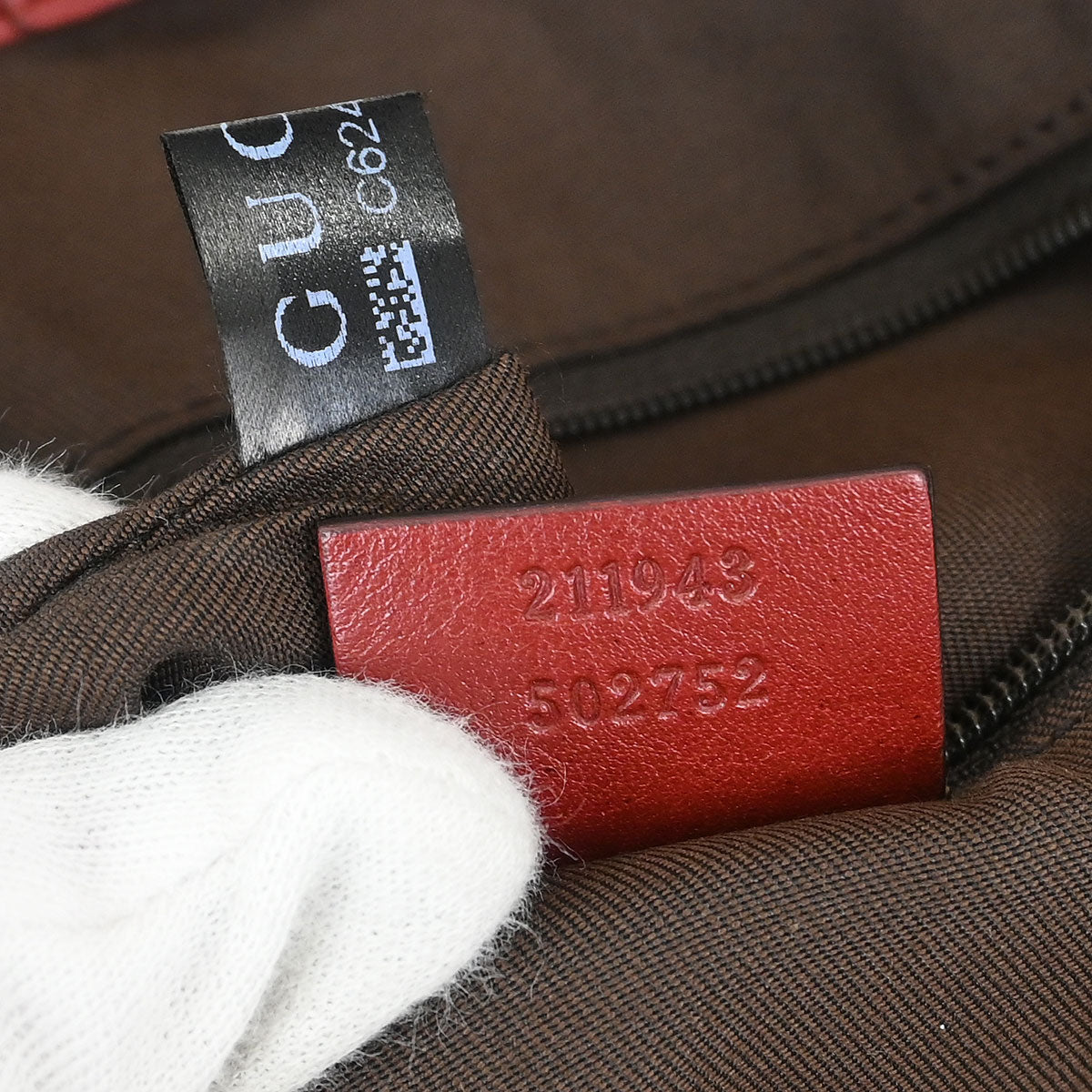 Gucci Brown Bordeaux GG Sukey Tote Bag