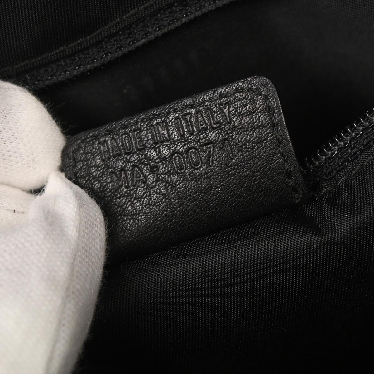 Christian Dior Black Leather Double Saddle Handbag