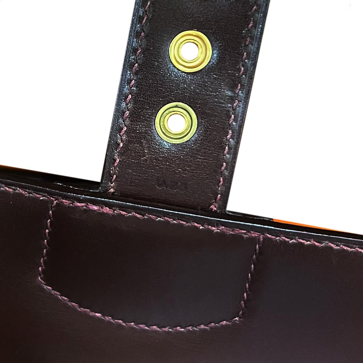 Hermes Havane Box Calf Sac a Depeches 38 Handbag