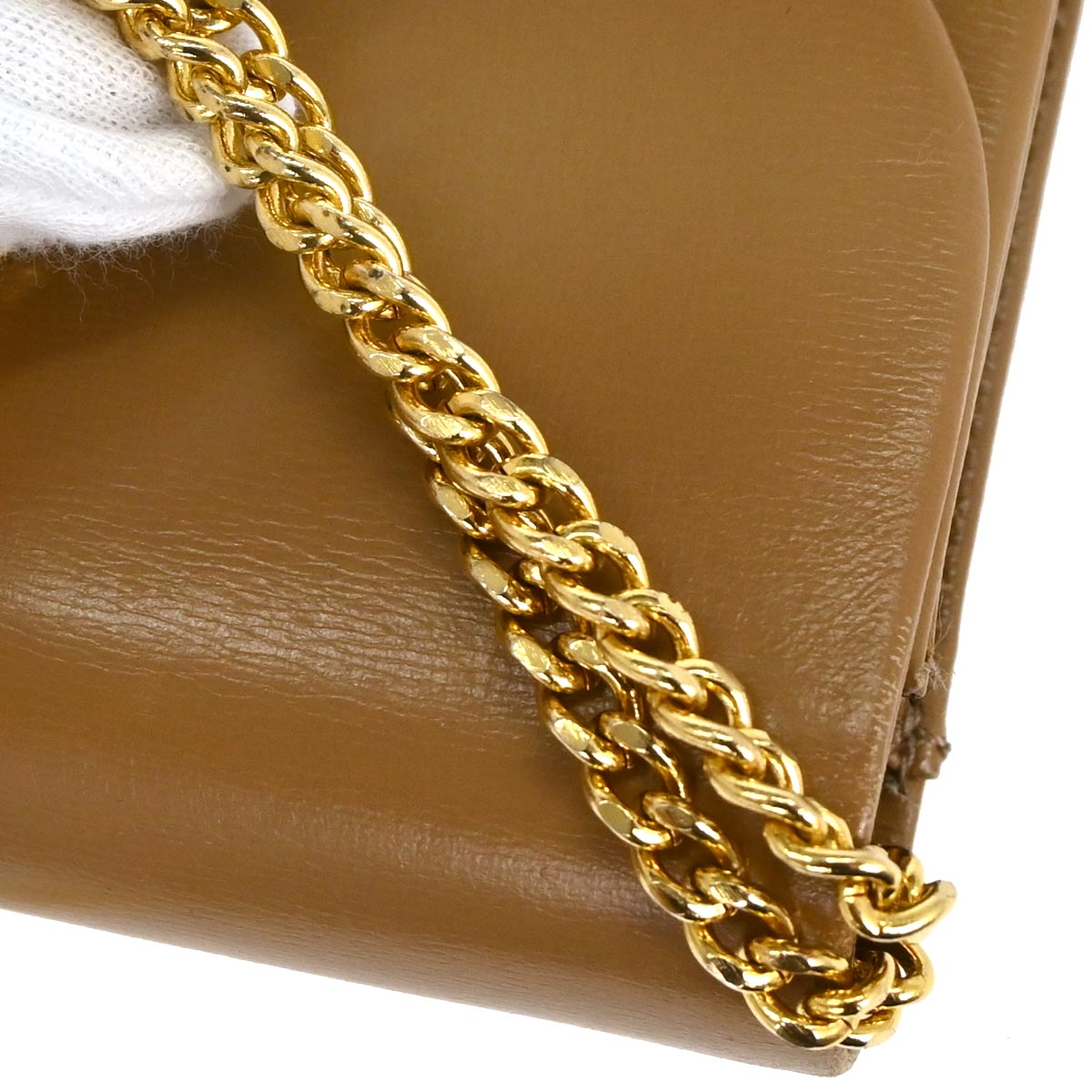 Christian Dior Brown Leather Shoulder Bag