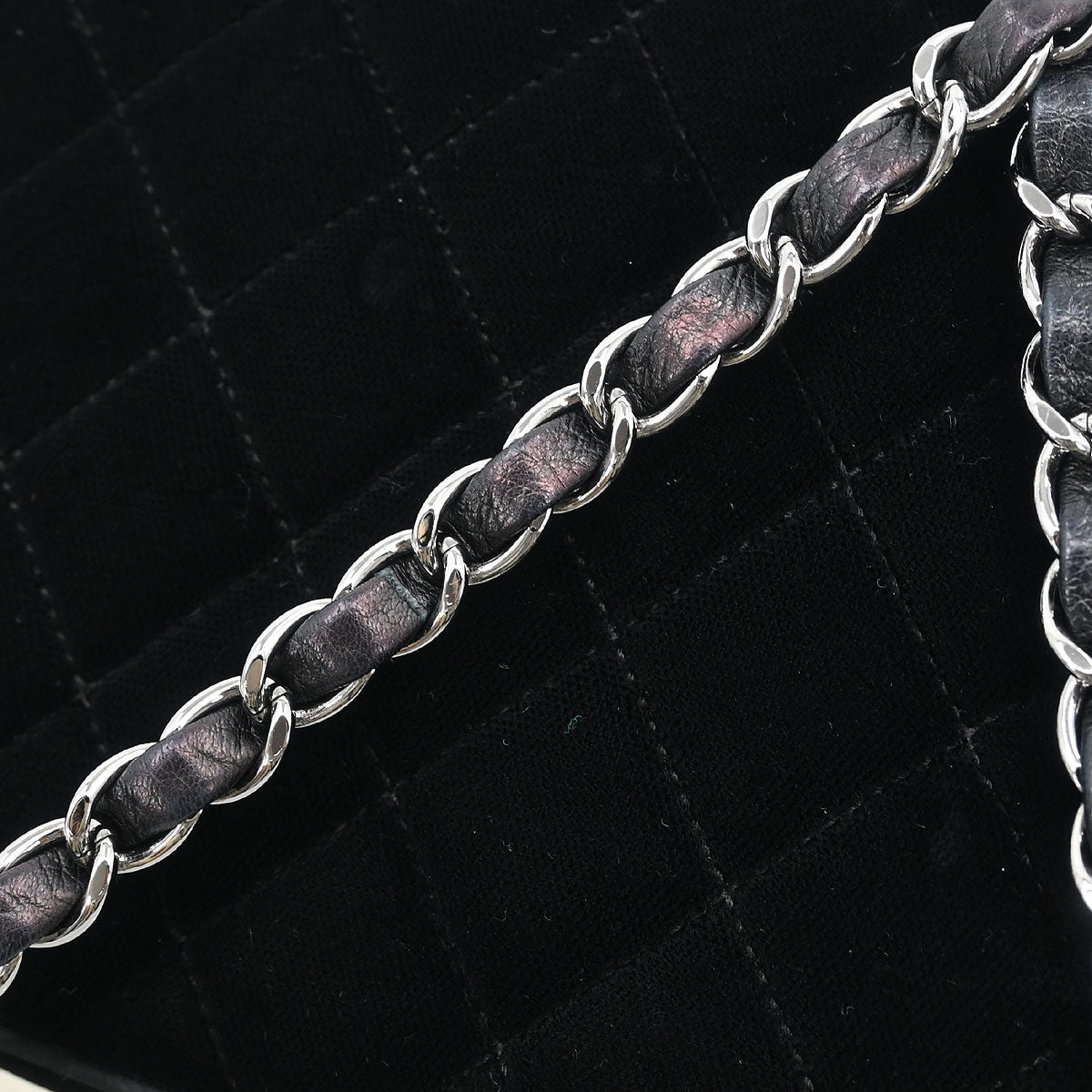Chanel 2005-2006 Black Velvet Shoulder Bag