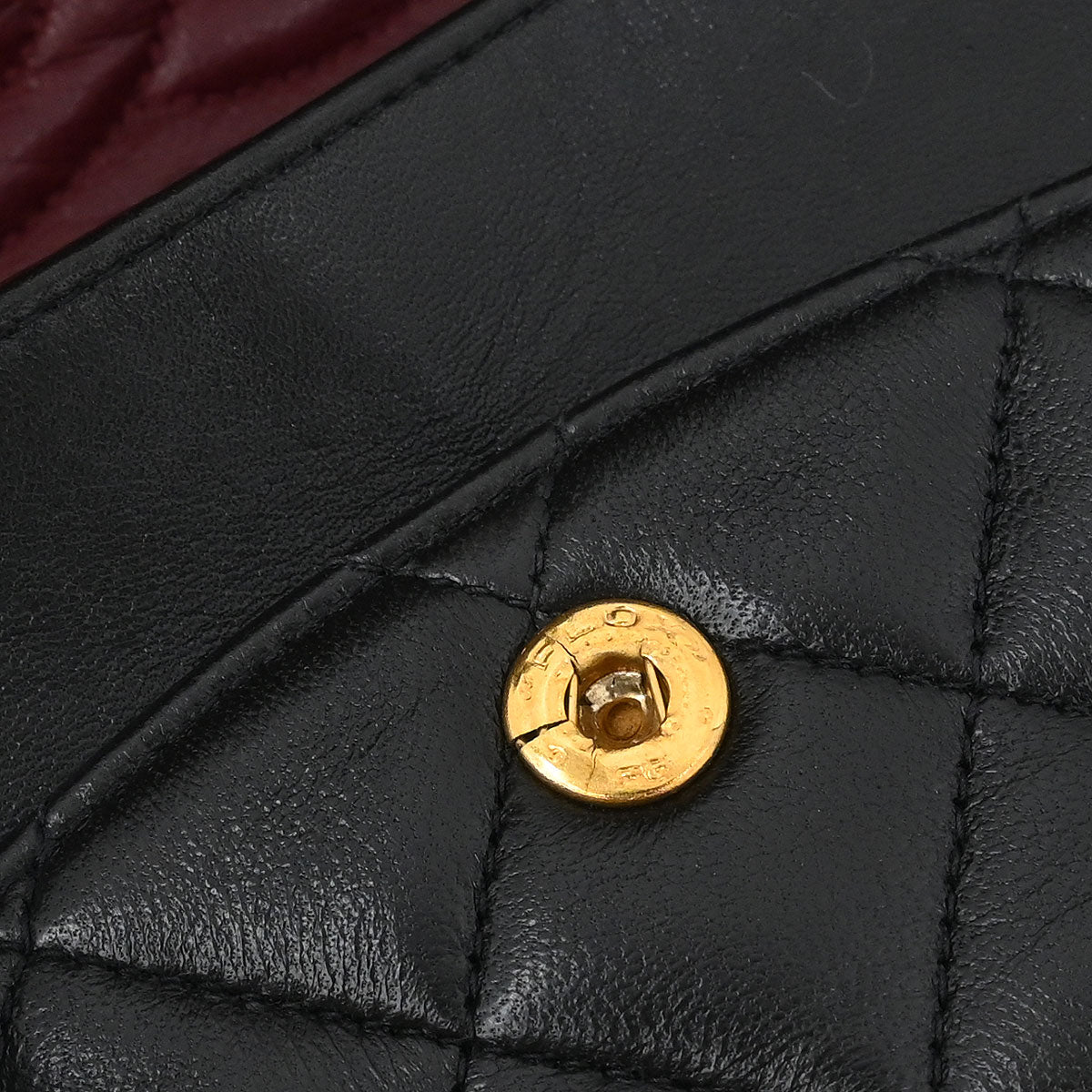 Chanel 1994-1996 Black Lambskin Medium Classic Double Flap Shoulder Bag