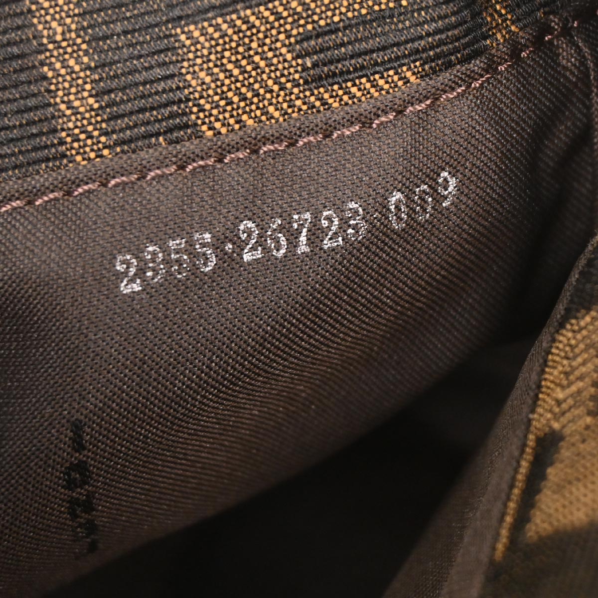 Fendi Brown Canvas Zucca Handbag