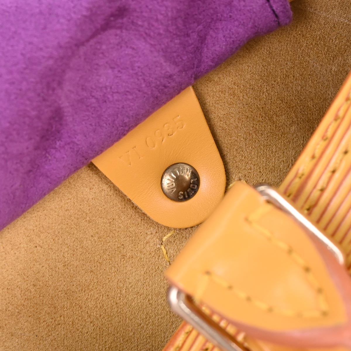 Louis Vuitton Yellow Epi Speedy 25 Handbag M43019