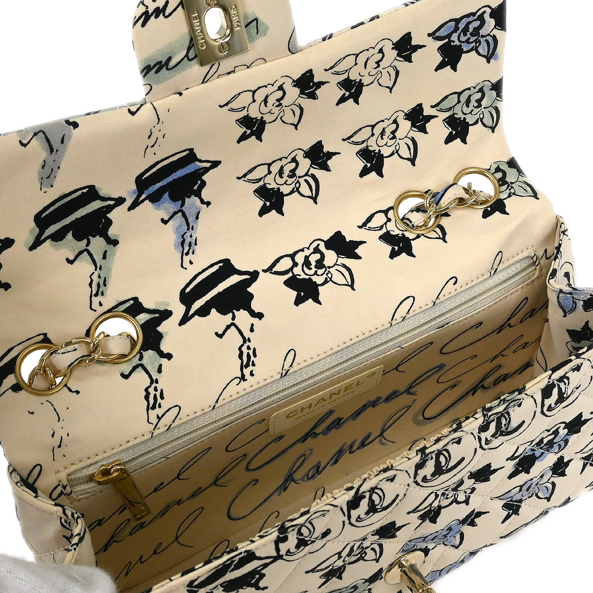 Chanel 2005-2006 White Canvas Shoulder Bag