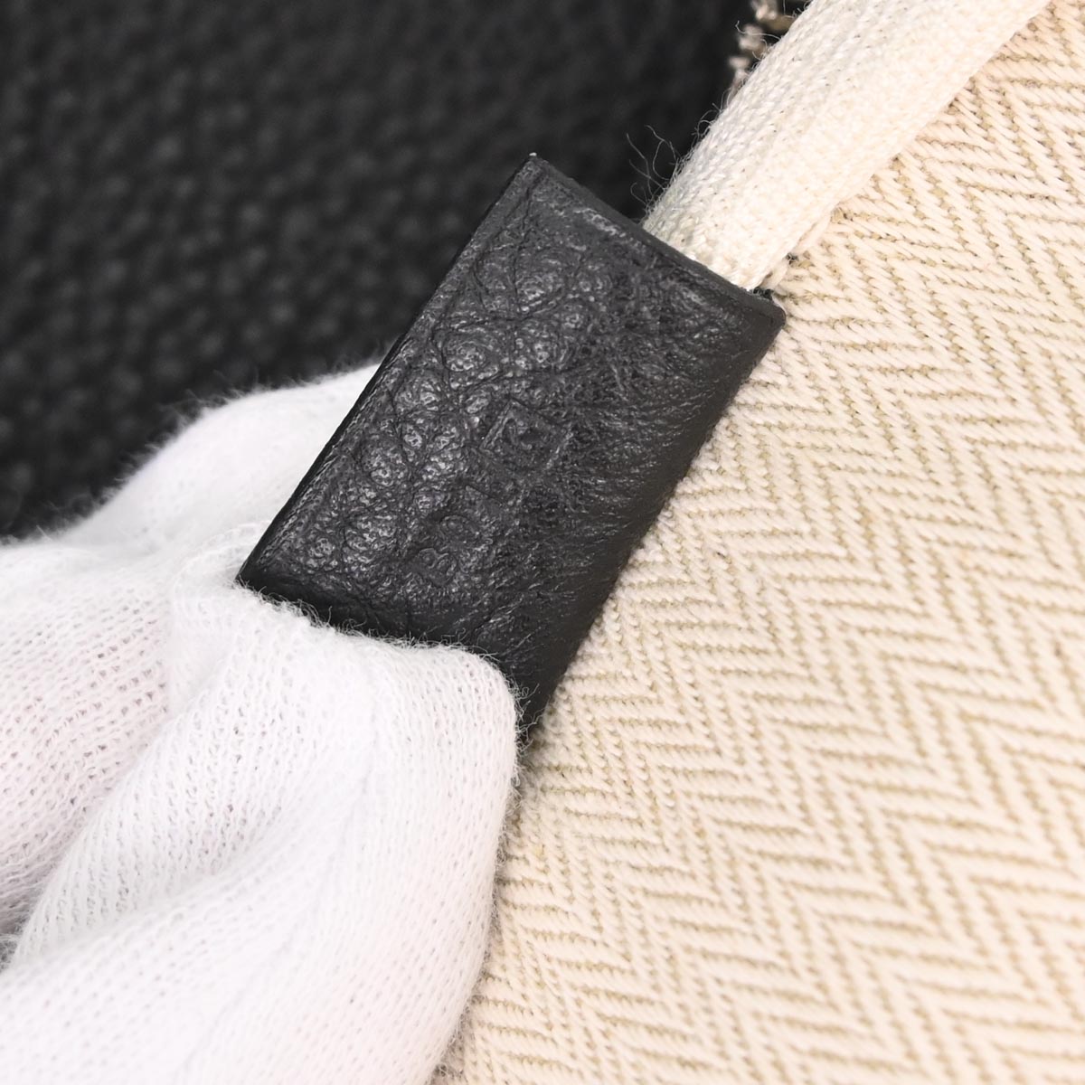 Hermes Black Taurillon Clemence Victoria 43 Handbag