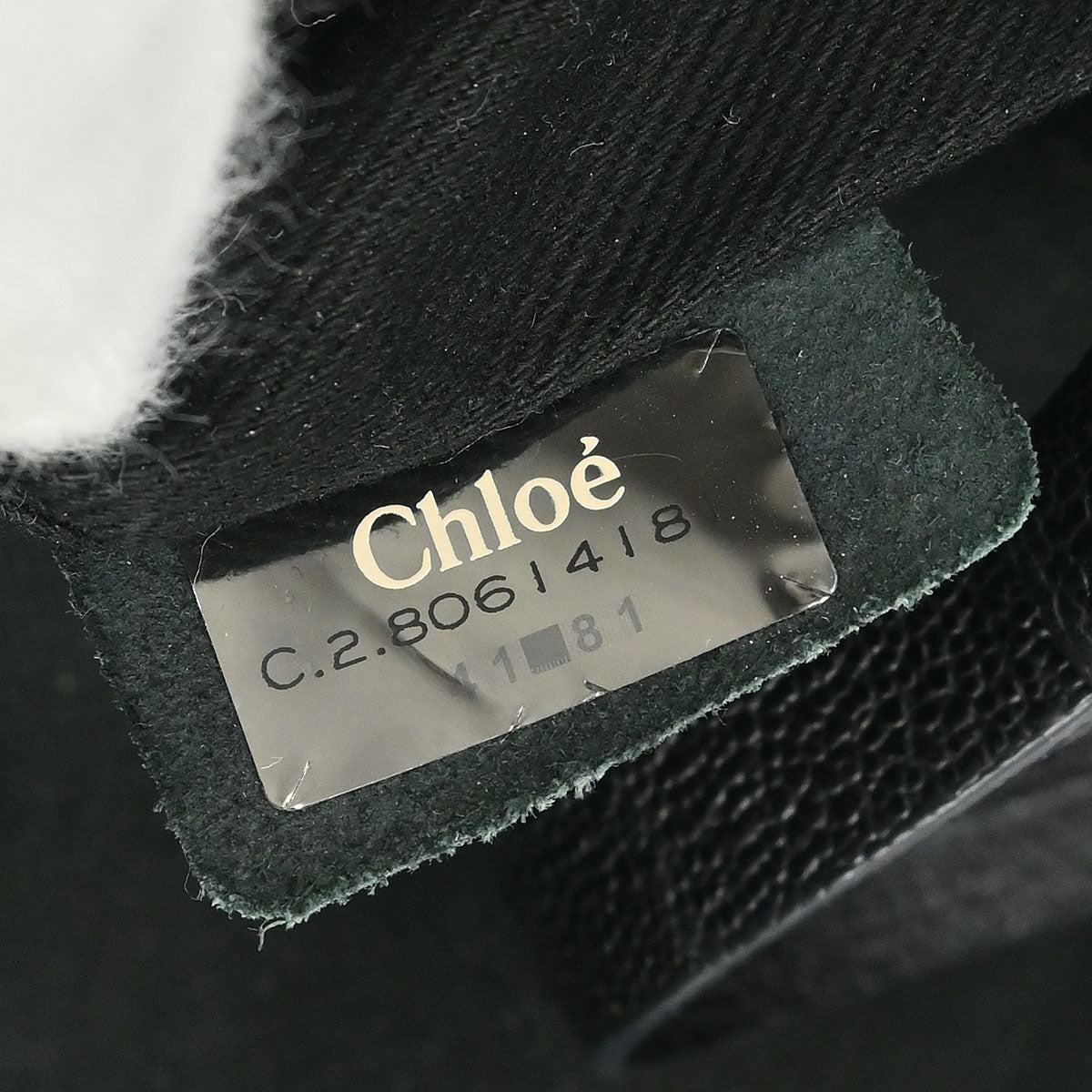 Chloe Black Leather Kerala Handbag
