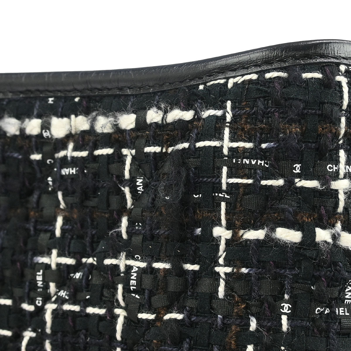 Chanel Black Tweed Calfskin Large Gabrielle Shoulder Bag