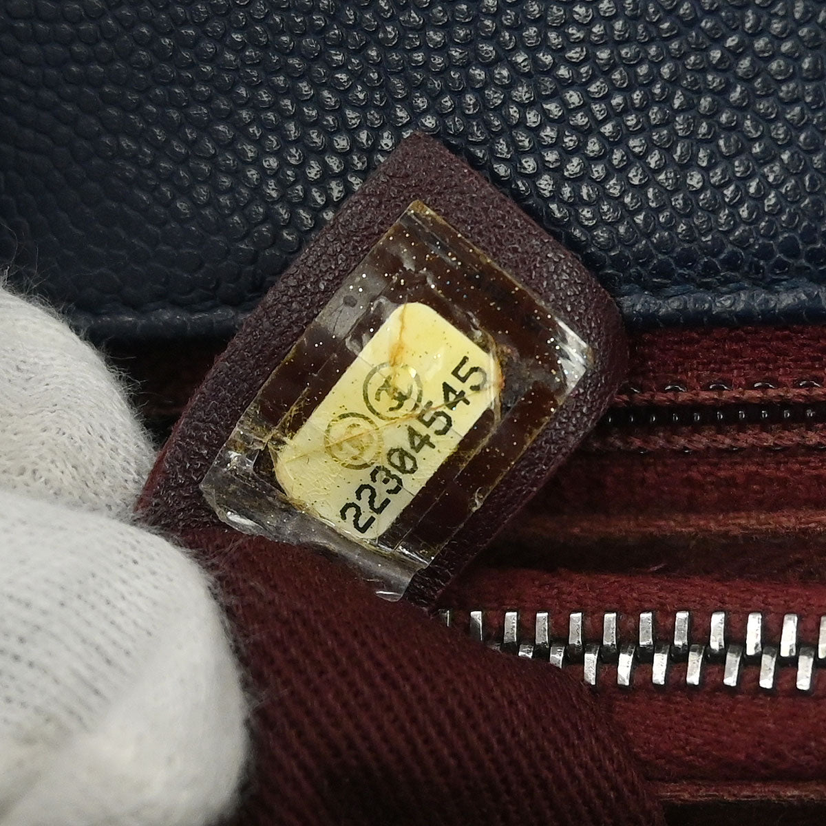 Chanel Navy Caviar Coco Handle 2way Shoulder Handbag