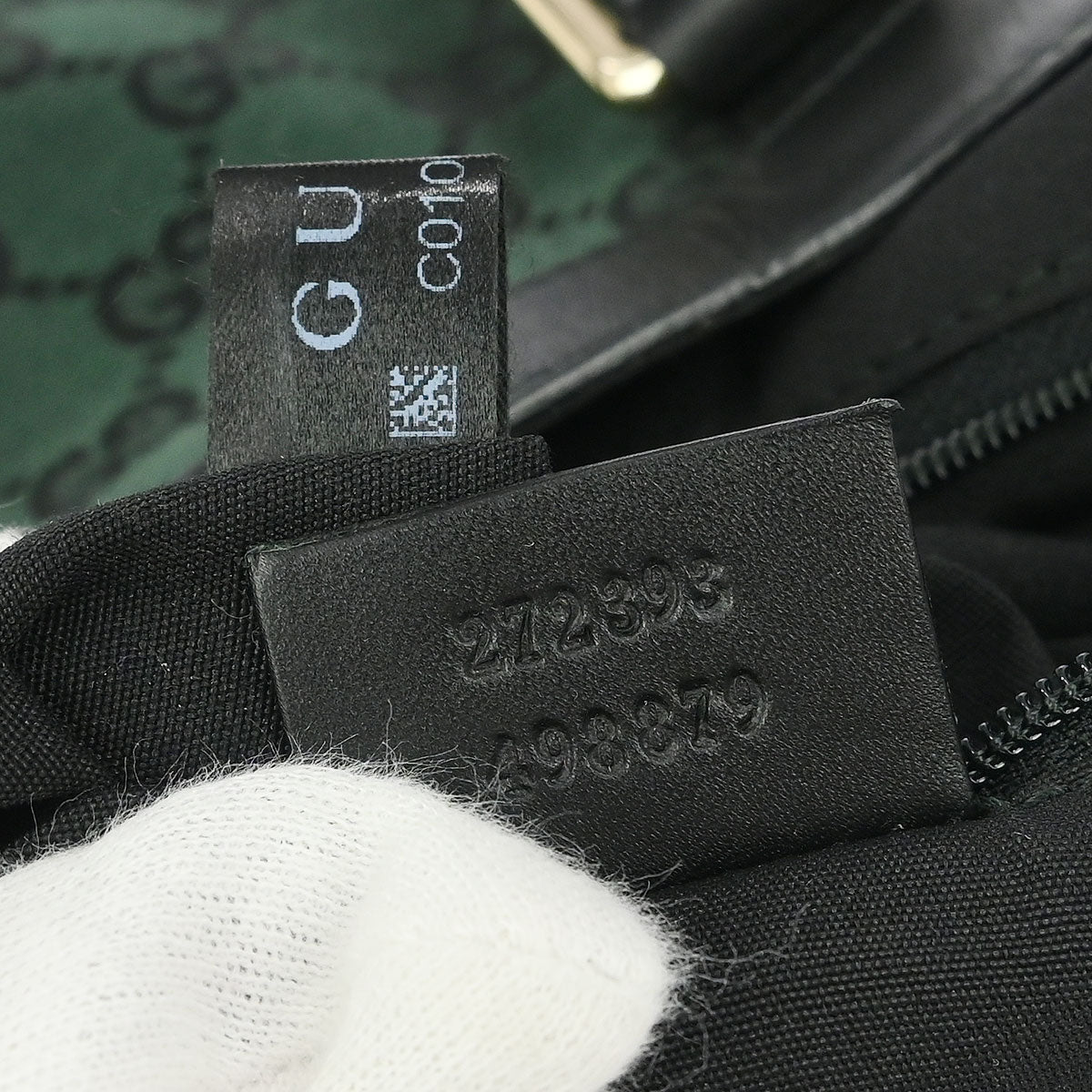 Gucci Green Canvas GG Hobo 2way Shoulder Handbag