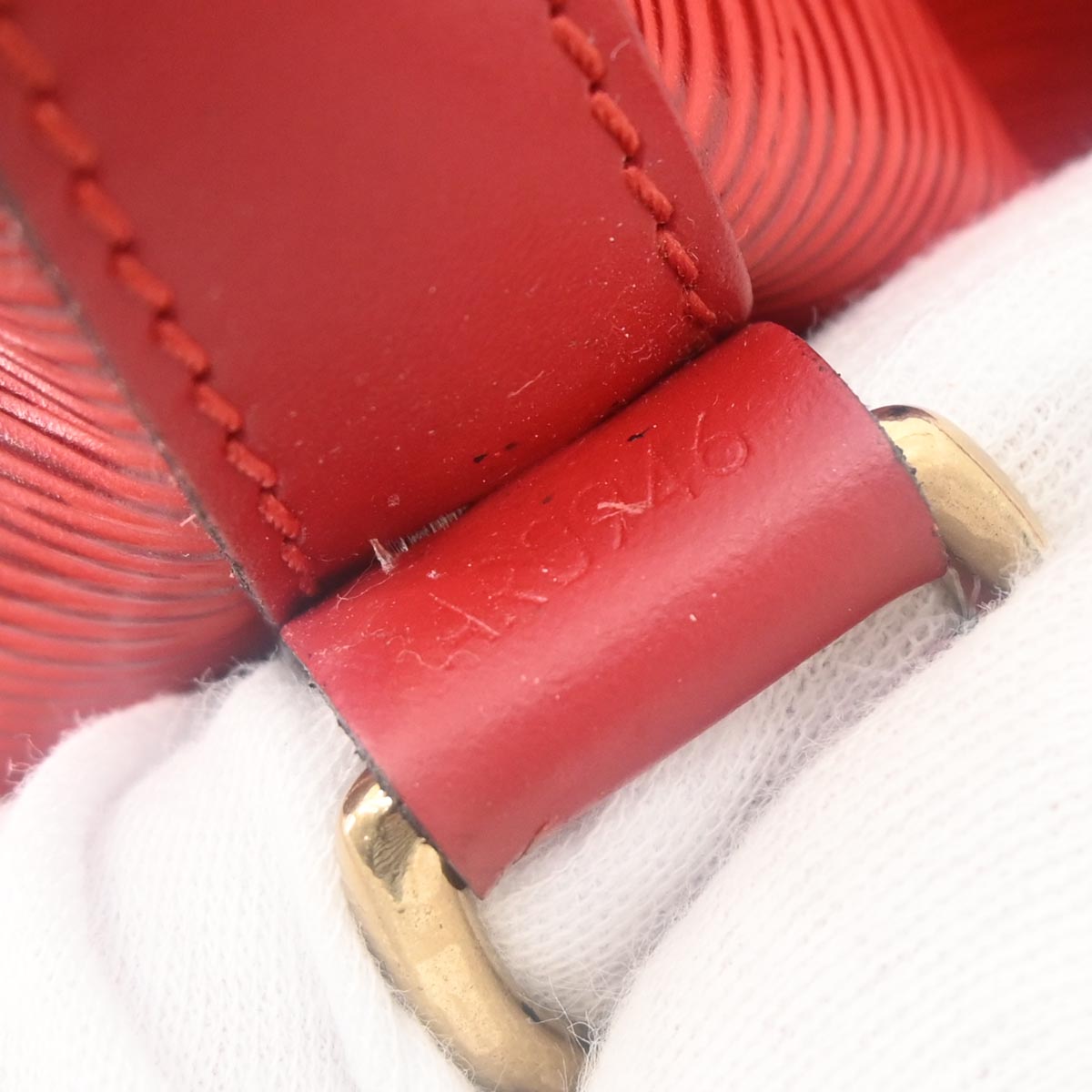 Louis Vuitton Red Epi Petite Noe Shoulder Bag M44107