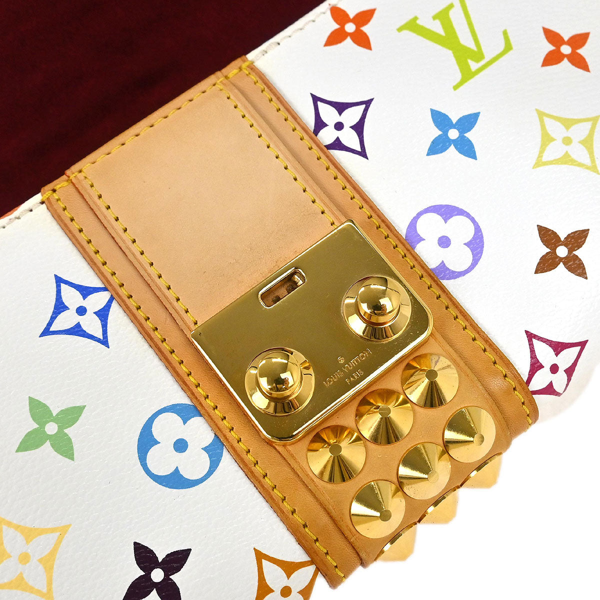 Louis Vuitton White Multicolor Pochette Courtney Clutch Bag M45639