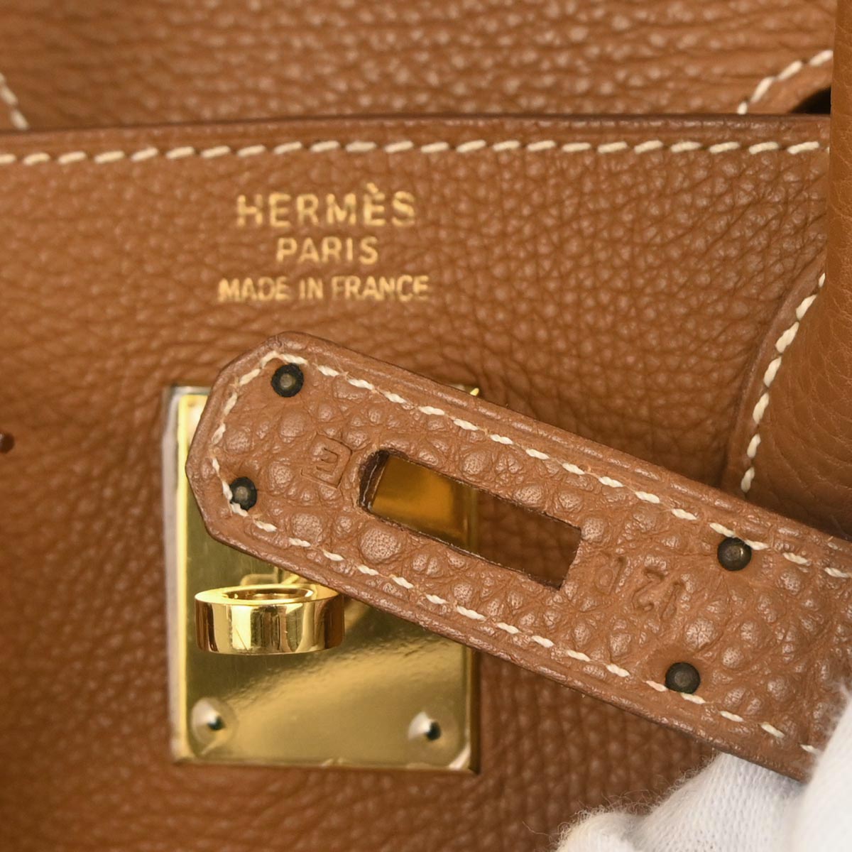 Hermes Gold Togo Haut a Courroies 32 Handbag