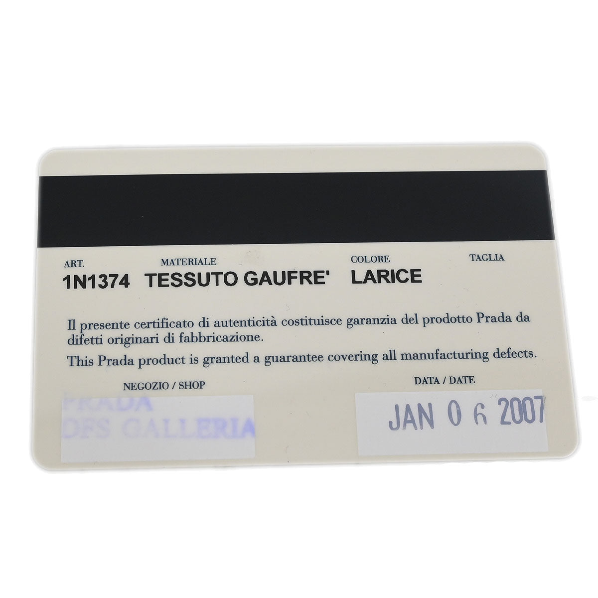 Prada Green Nylon Handbag