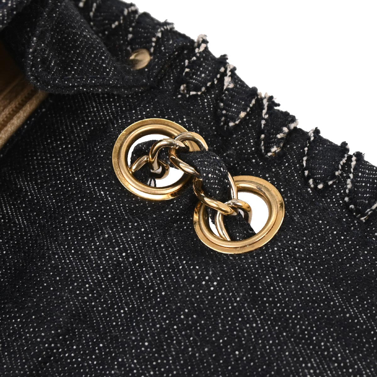 Chanel Indigo Denim Night Flight Mademoiselle Lock Shoulder Bag