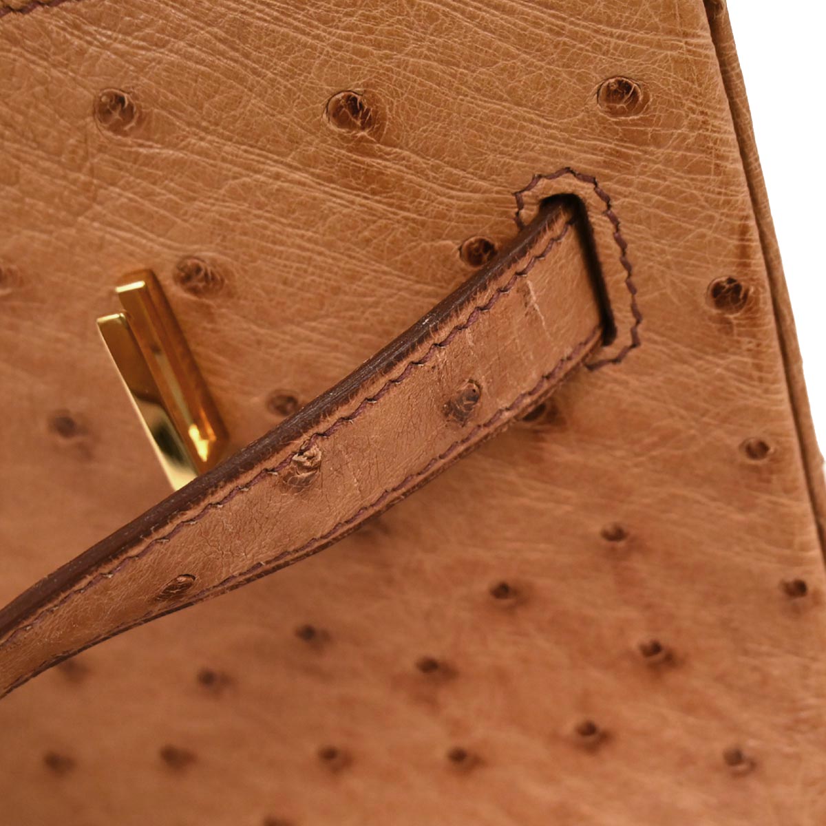 Hermes * Chestnut Ostrich Birkin 35 Handbag