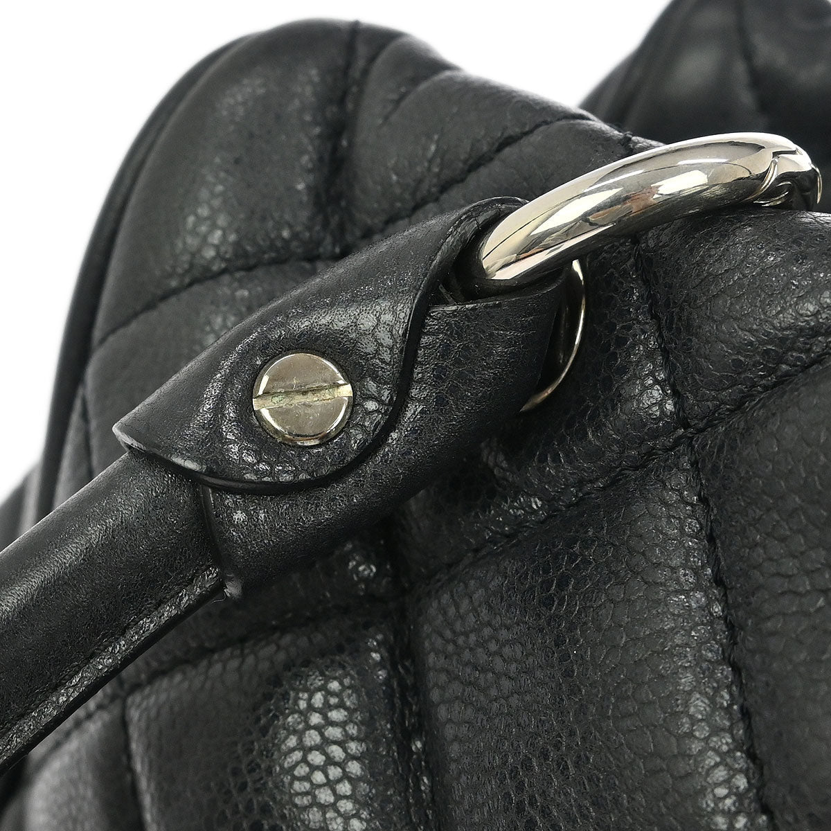 Chanel Black Caviar Timeless CC Bowler Bag