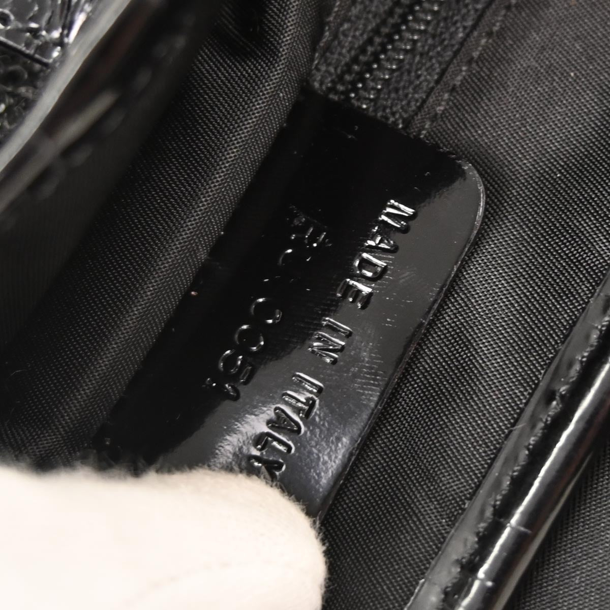 Christian Dior * Black Galuchat Stingray Double Saddle Handbag