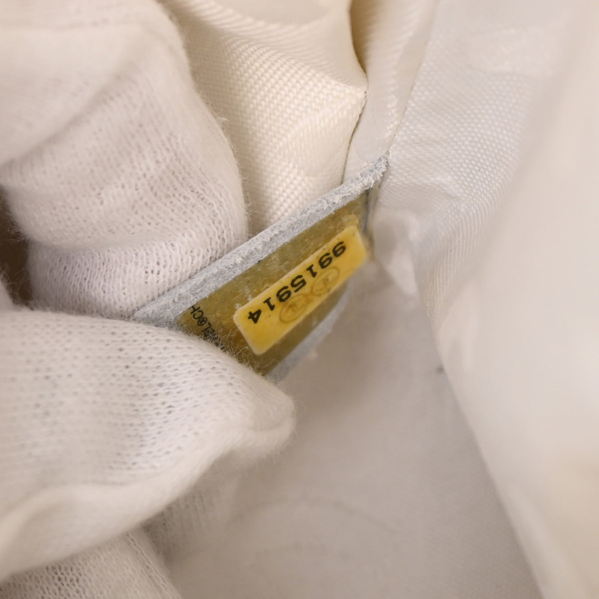 Chanel Ivory Canvas Handbag