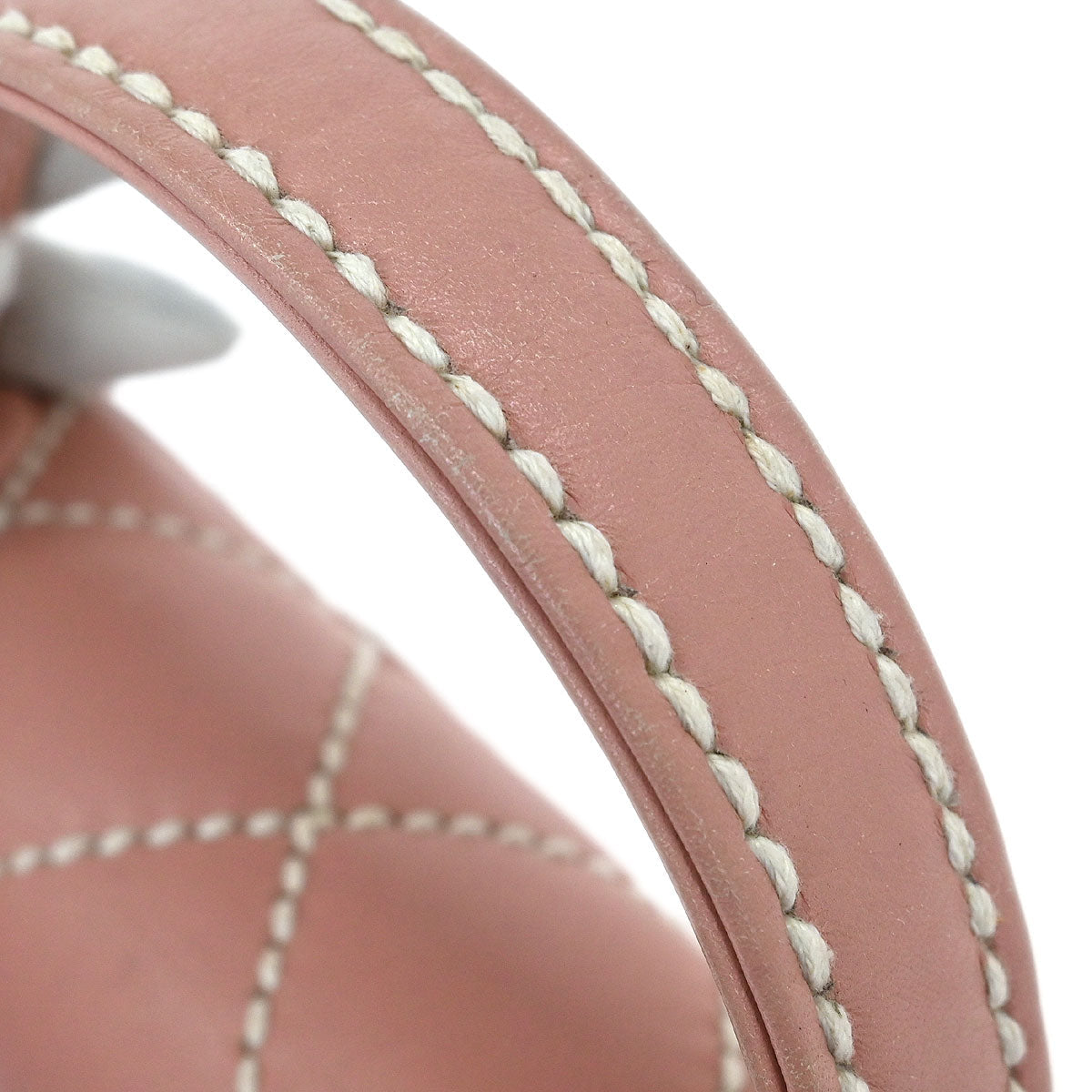 Chanel Pink Calfskin Top Handle Handbag