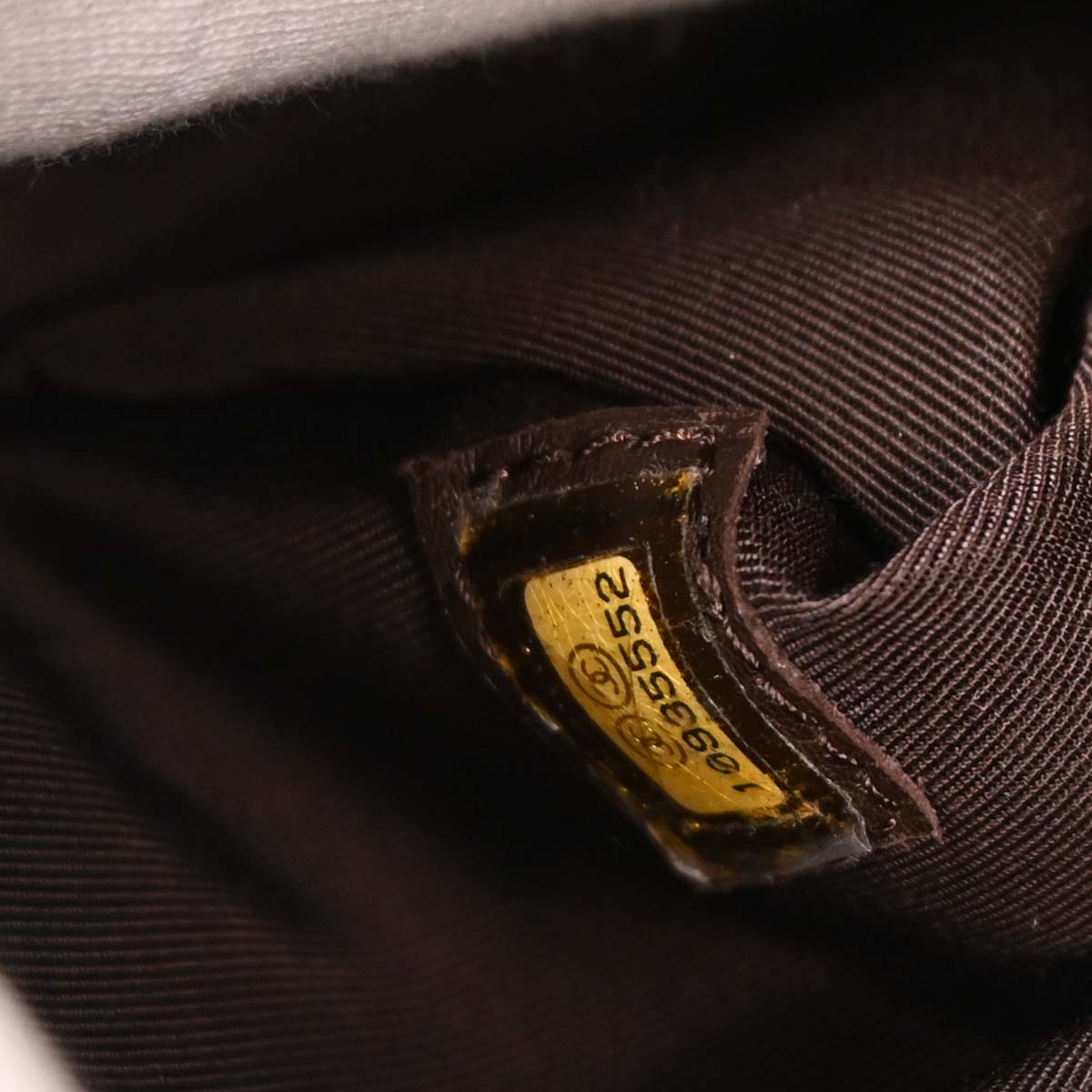 Chanel 2005-2006 Brown Lambskin Chevron Handbag