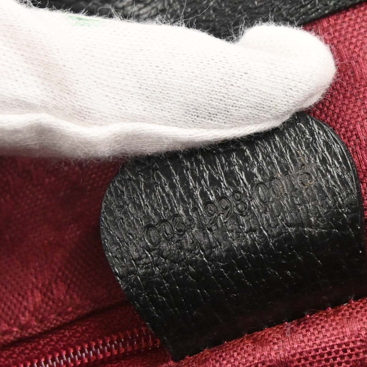 Gucci Black Pigskin Bamboo Backpack