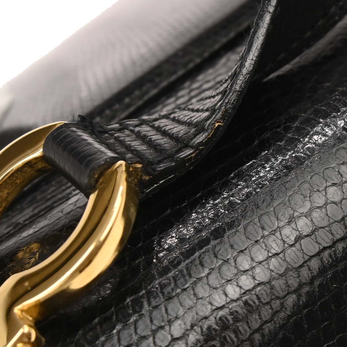 Salvatore Ferragamo Black Leather Gancini Shoulder Bag