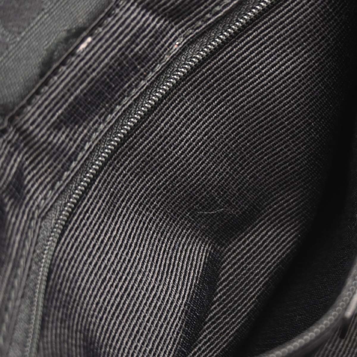 Salvatore Ferragamo Black Canvas Gancini Handbag