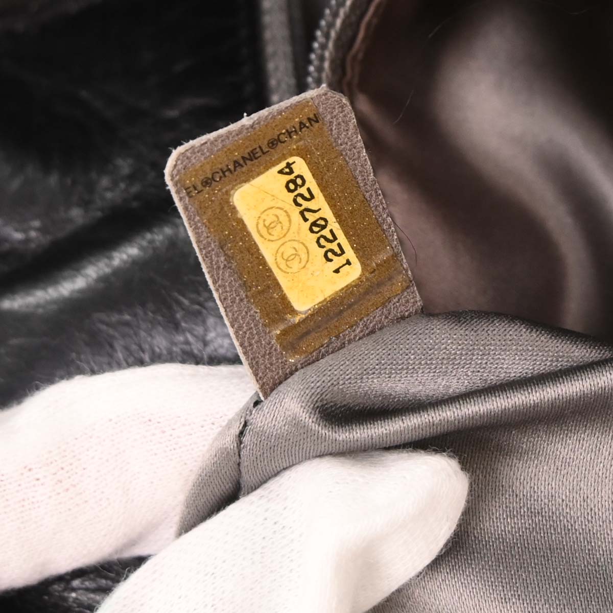 Chanel Black Lambskin Tote Handbag