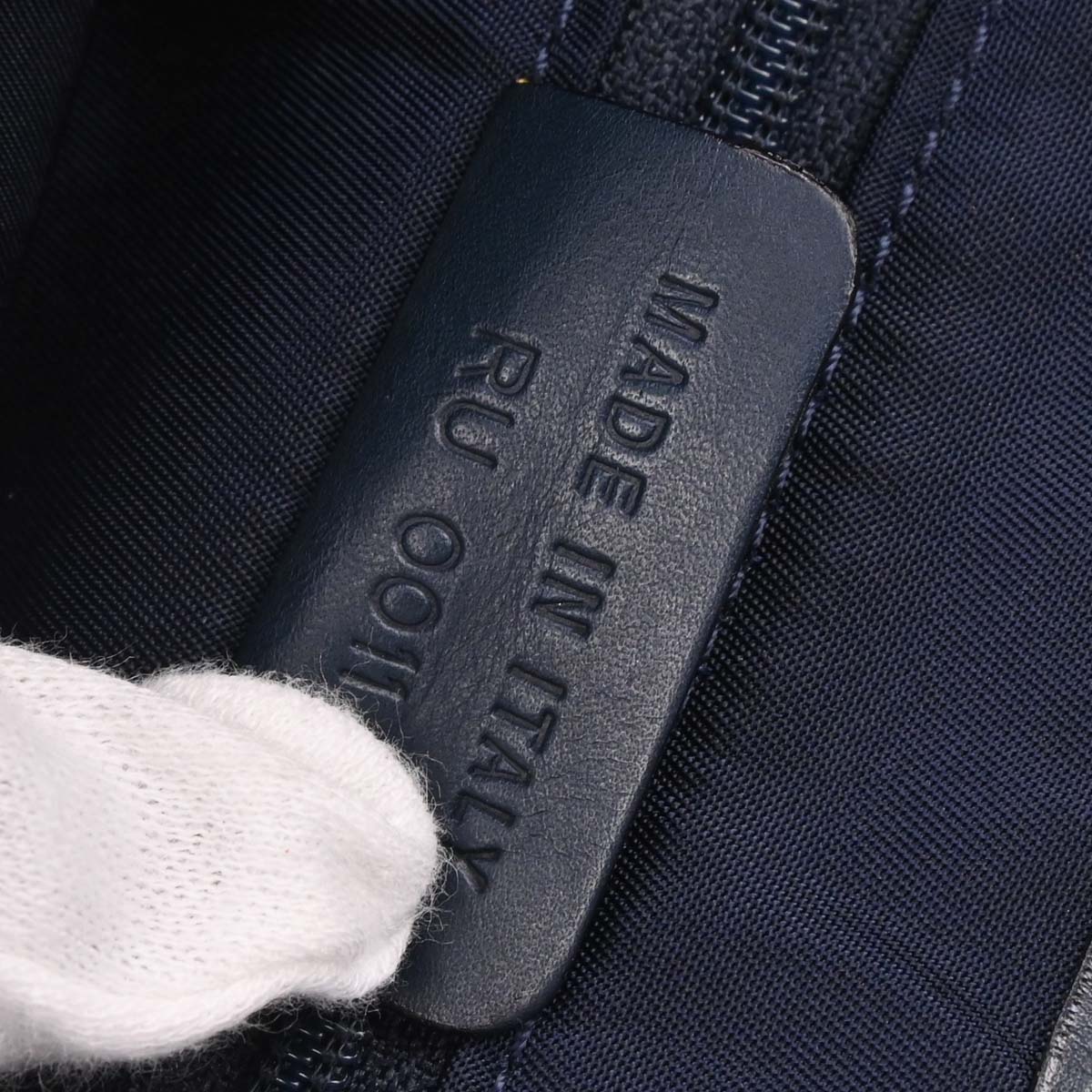 Christian Dior Navy Trotter Double Saddle Handbag